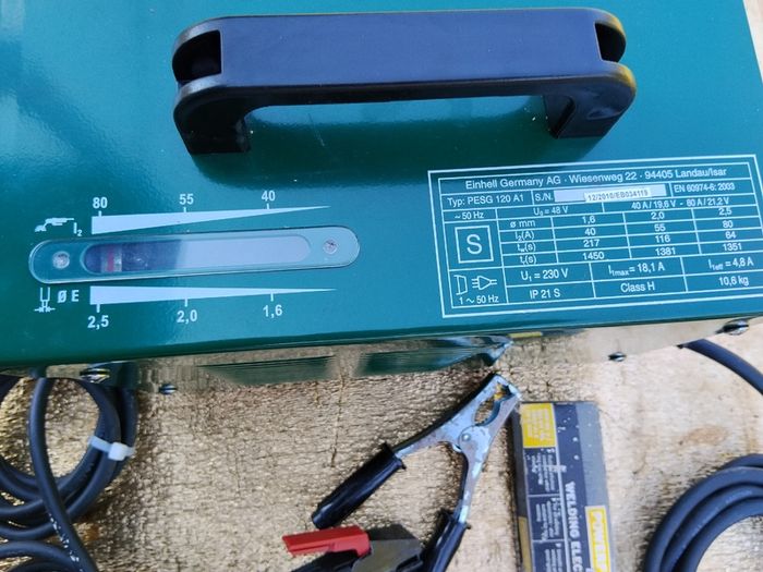 Parkside arc welder type PESG 120A1, 240v