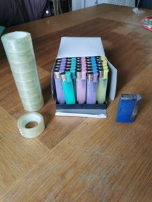 bulk sellotape, lighters & air freshners