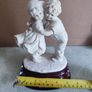 Very Rare Found Capodimonte Figure Girl & Boy Hugging Image 2