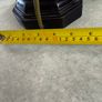 Vintage ebonized table lamp featuring an octagonal base, likely dating from the early 20th century. Image 4