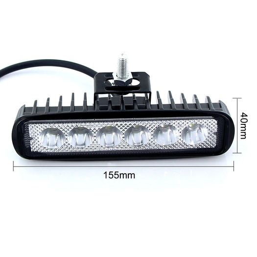 LED Work Light Bar 18W For Motorcycle Car Truck Boat Tractor Working Light Off Road Work Lamp Motorbike Driving LED Lights