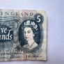 bank of england 5  pound note 1962-1966 Image 2