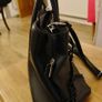 Black Faux-Leather Bessie Handbag Image 8