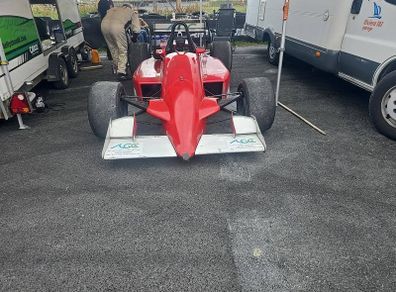 race car with spares at extra cost