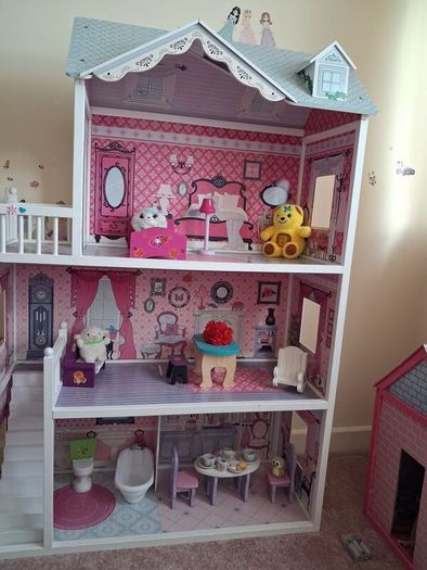 Large Dolls House with Furniture (Collect from Stillorgan)