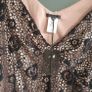 RENATO NUCCI Paris Taupe and Black dress Sz 10 UK - Bnwt Rrp 239 Sterling Image 3