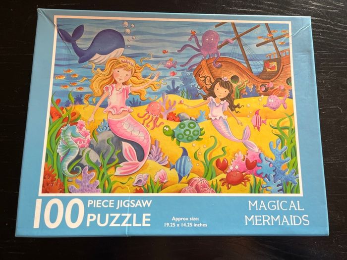 Magical Mermaid 100 Piece Jigsaw Puzzle EUC