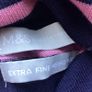 Marks and Spencer Ladies  Navy Blue and Pink striped Merino wool jumperUk 10 includes postage Image 7