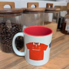 Manchester United retro kits mug