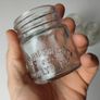 378 - Set of 3 Vintage Collectible Decorative Clear Glass Chesebrough Vaseline Jars Image 3