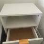 White Bedside Cabinet Image 2