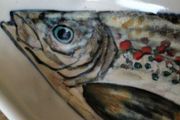 Highland Stoneware Scotland Salmon Dish