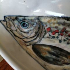 Highland Stoneware Scotland Salmon Dish