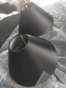 Lampshades black x2 tablelamp