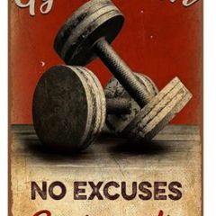 Gym Room : Metal Sign