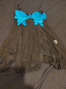 blue and black babydoll/nightdress