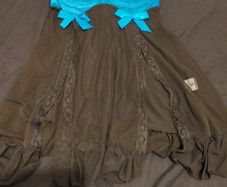 blue and black babydoll/nightdress