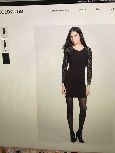Parker Black Lace Dress