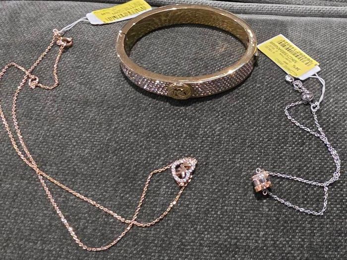 Michael Kors 3 piece Jewellery 2 Necklaces and Bangle Brand-new