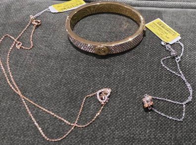 Michael Kors 3 piece Jewellery 2 Necklaces and Bangle Brand-new