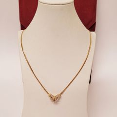 Stunning Diamond Necklace 750 yellow gold /18 Carat