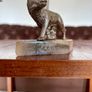 Antique Grand Tour Silvered Model Of The Capitoline Wolf ca 1910 Image 6
