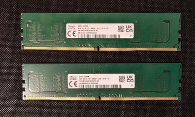 16gb (2x8gb) Ddr5 Udimm Ram 4800mhz Sk Hynix