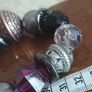 Vintage bracelet with purple beads. Image 5