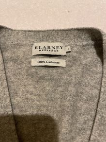 Light grey marl cashmere cardigan Size Small