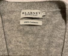 Light grey marl cashmere cardigan Size Small