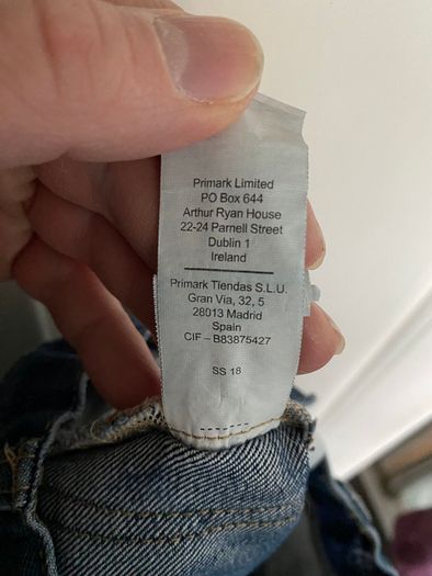 Blue girl's jeans short 98 Primark