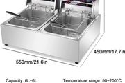 220v Commercial Electric Deep Fryer 5000w 12litre