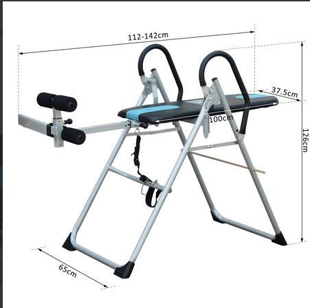 Gravity-Fitness Inversion Exercise Bench Silver