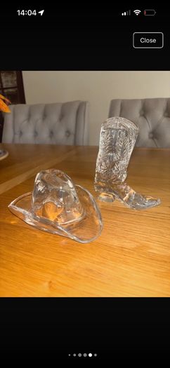 Rare Ralph Lauren Vintage Cowboy Boot and Hat Paper Weights