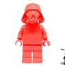 LEGO Darth Vader Unreleased Star Wars Prototype Coral Colour Monochrome Minifigure Extremely Rare And Hard To Find Image 3