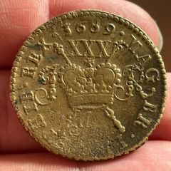 1689 Gunmoney Halfcrown