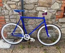 New Funked Up Fixie FixedGear Singlespeed Bicycle - Size 60cm XL to suit a Rider of height 6'1" to 6'4" (186cm to 193cm)