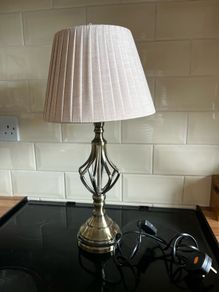 Pair of antique style bedside lamps