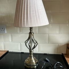 Pair of antique style bedside lamps