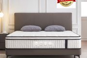 5FT King Size Mattress, 10.2 INCH King Memory Foam Sprung Mattress Medium Firm,Comfortable Sleep for Back Pain Relief and Heavy Sleeper