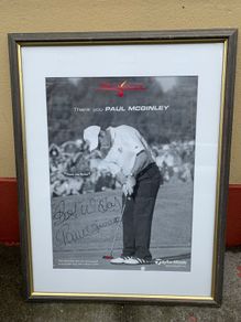 Signed Golf Picture Paul McGinley