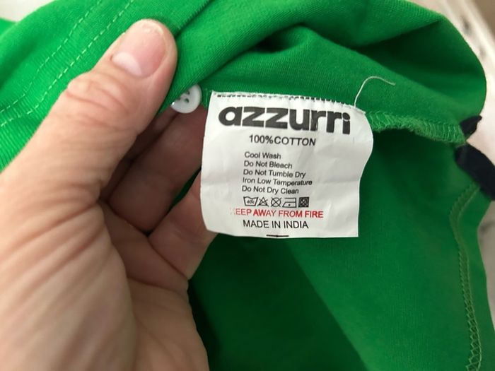 Azzurri Ireland Rugby Shirt Long Sleeve Green / Size XL