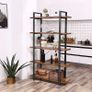 Sturdy 5-Tier Living Room Industrial Design Bookcase - Free Delivery Nationwide Image 6