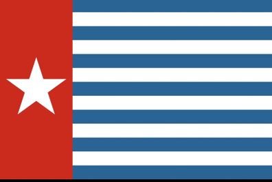 West Papua flag Morning Star FREEPOST