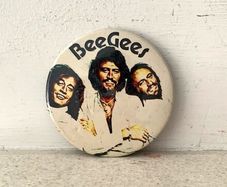Vintage Bee Gees Badge 1970s