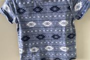 Shirt sleeve Aztec pattern tshirt 9-12m