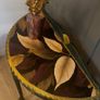 Green half moon console table Image 4