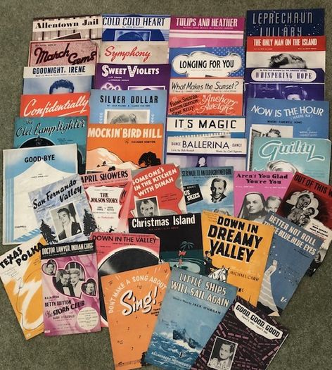 Vintage Sheet Music - Bundle of 36 items