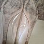 Lk Bennett Saffiano Perla Rose Pale Pink Nude Leather Kitten Wedge Heels Leather Pumps Size Uk 5 Eu 38 Image 9