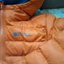 Orange & teal padded waterproof jacket Image 2